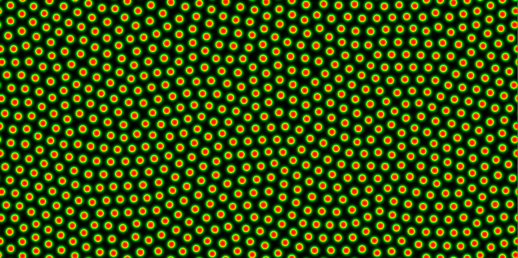 Spotted pattern in the Gray–Scott model.